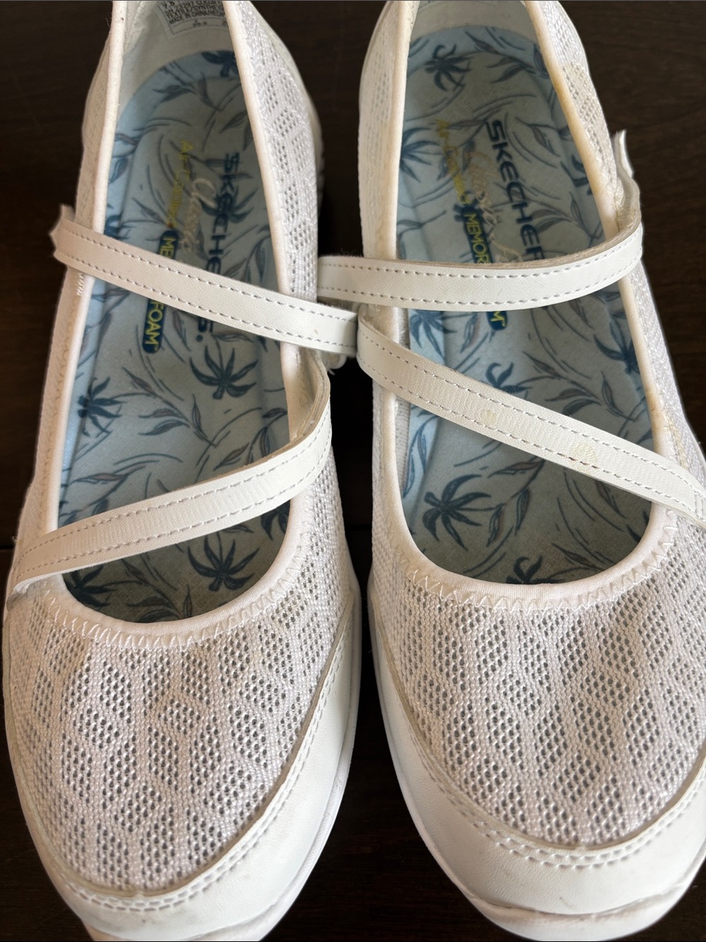 Skechers White Be-Lux Airy Winds Mary Jane’s Size 7 1/2 - Picture 7 of 10